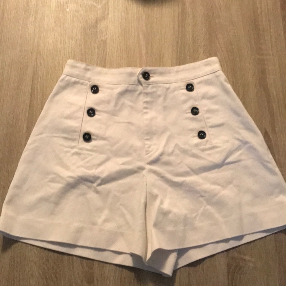 Isabel Marant white sailor shorts